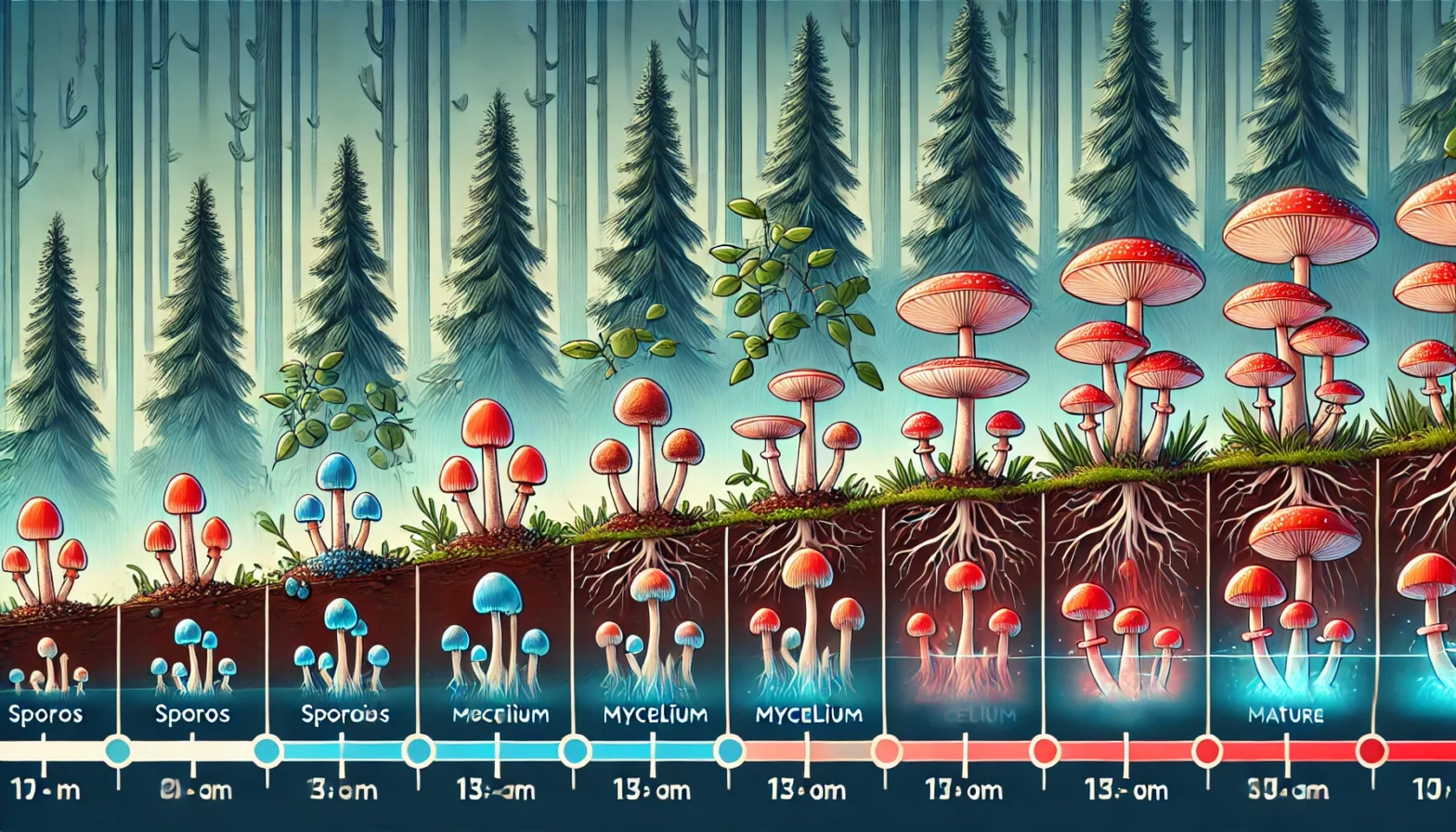 jak szybko rosną grzyby