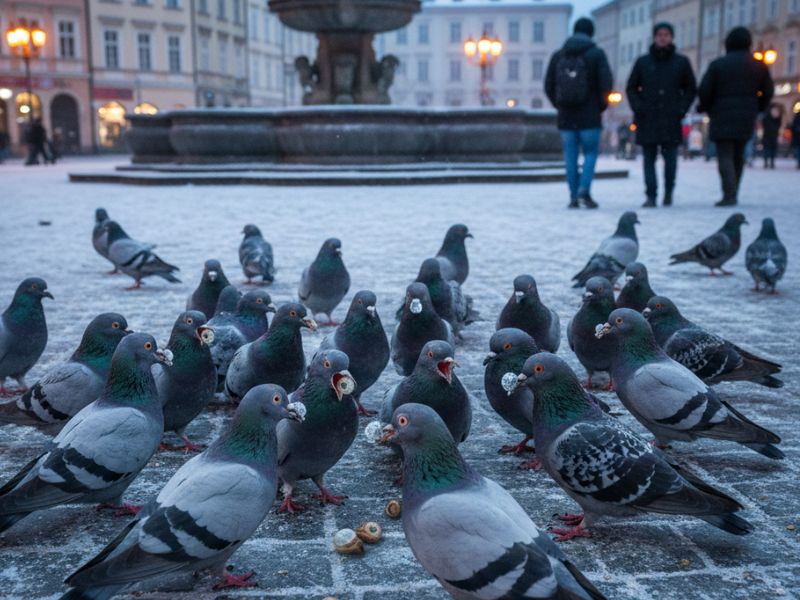 wymiana oczu gołębie
